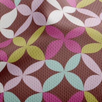 Leaf Combination Athletic Mesh Flat Back