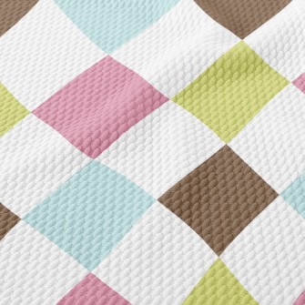 Colorful Square Birdseye Piqué