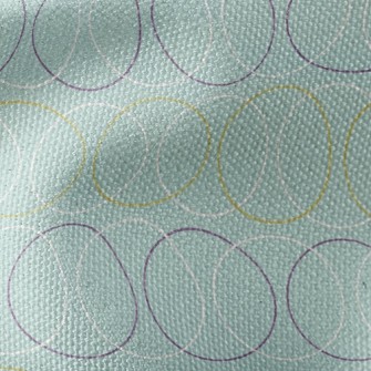 Visual Circle Lines Waterproof Canvas