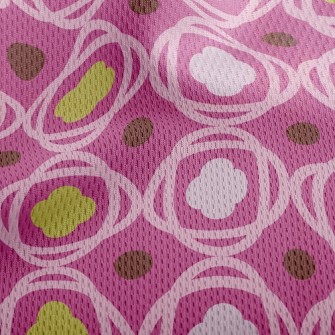 Multiple Combination Blocks Athletic Mesh Flat Back