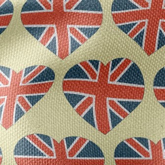 Union Jack Heart Waterproof Canvas