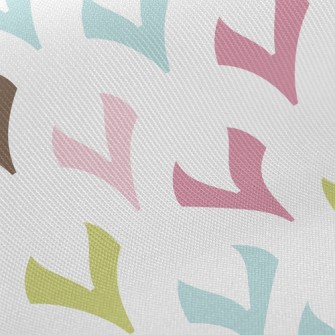 Colorful Geometric Little Hear Twill