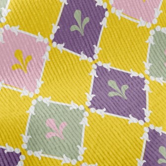 Bright Square Pattern Standard Corduroy