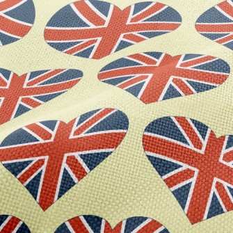 Union Jack Heart Performance Linen