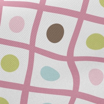 Colorful Lines Dots Twill
