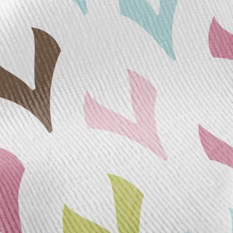 Colorful Geometric Little Hear Standard Corduroy