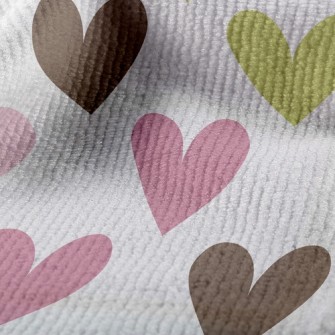 Colorful Little Hearts Terry