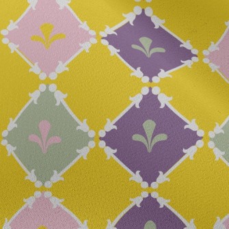 Bright Square Pattern Chiffon