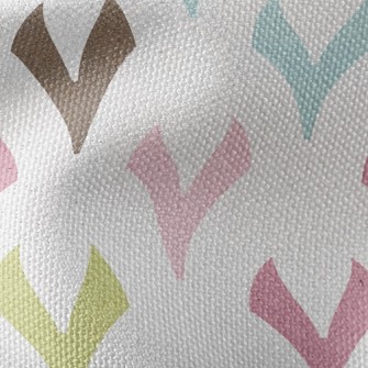 Colorful Geometric Little Hear Waterproof Canvas