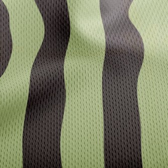 Two-Color Straight Stripe Athletic Mesh Flat Back