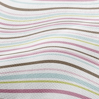 Horizontal Stripes Performance Linen