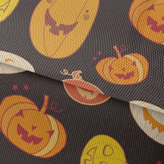 Playful Funny Pumpkin Waterproof Oxford