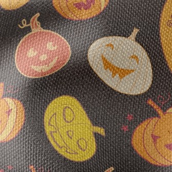 Playful Funny Pumpkin Waterproof Canvas