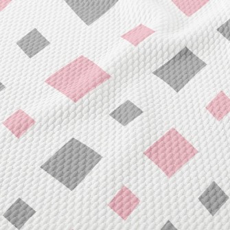 Pink Size Square Birdseye Piqué