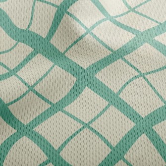 Simple Thick Rhombus Athletic Mesh Flat Back