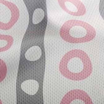 Two Color Dots Athletic Mesh Flat Back