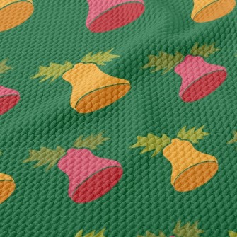Bicolor Christmas Bells Birdseye Piqué