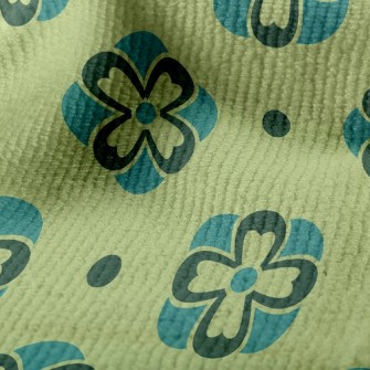 Gradient Deformation Floral Terry