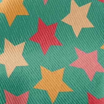 Four Color Arrangement Stars Standard Corduroy
