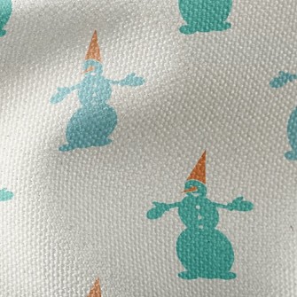 Cute Christmas Snowman Waterproof Canvas