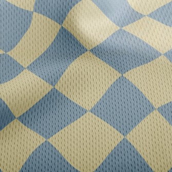 Checkerboard Athletic Mesh Flat Back