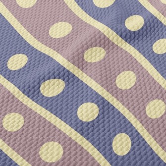 Cool Color Diagonal Stripes Birdseye Piqué