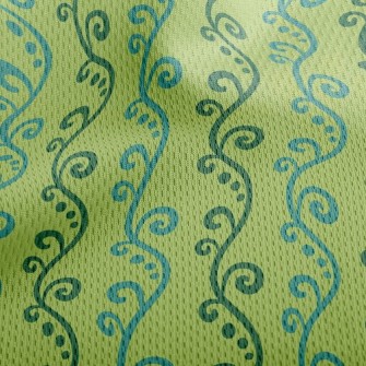 Little Curly Vine Athletic Mesh Flat Back