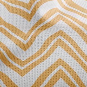 Simple Wavy Lines Athletic Mesh Flat Back
