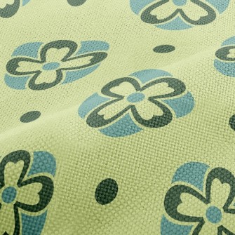 Gradient Deformation Floral Performance Linen