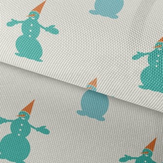 Cute Christmas Snowman Waterproof Oxford