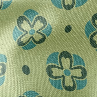 Gradient Deformation Floral Waterproof Canvas