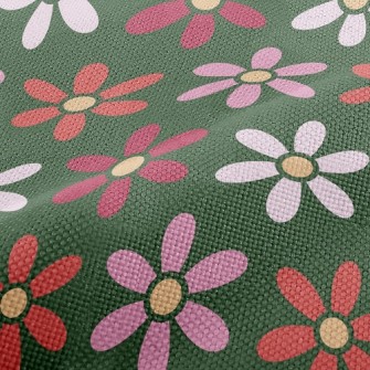 Beautiful Colorful Flowers Performance Linen
