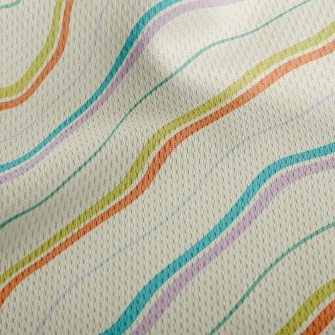 Simple And Colorful Lines Athletic Mesh Flat Back