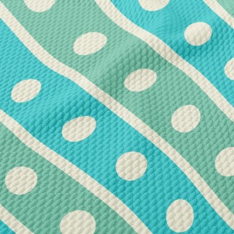 Pop Style Diagonal Stripes Birdseye Piqué