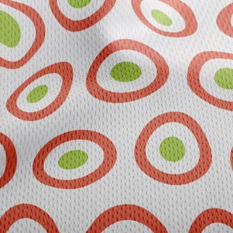 Visual Dot Edge Circle Athletic Mesh Flat Back