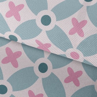 Flower Splicing Dots Waterproof Oxford