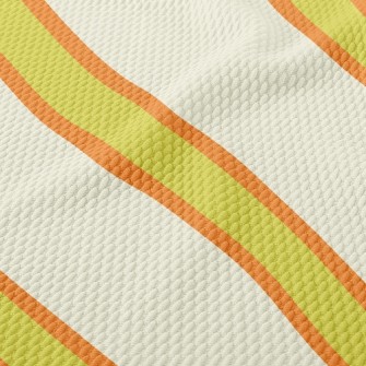 Large Gap Stripes Birdseye Piqué