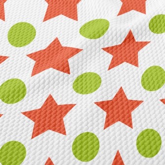 Big Star And Small Dot Birdseye Piqué