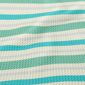 Fresh Earth Color Stripes Birdseye Piqué