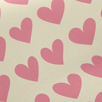Simple Pink Heart Twill