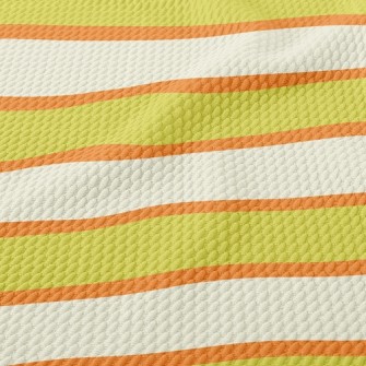 Simple Two-Color Stripes Birdseye Piqué