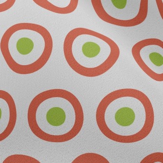 Visual Dot Edge Circle Chiffon