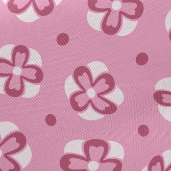 Changing Pink Flowers Twill