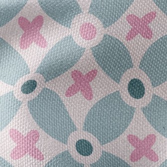 Flower Splicing Dots Waterproof Canvas