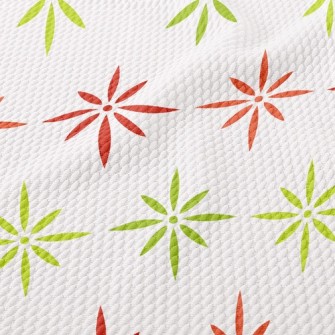 Two-Color Light Star Birdseye Piqué