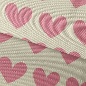 Simple Pink Heart Waterproof Oxford