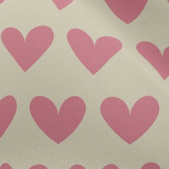 Simple Pink Heart Chiffon