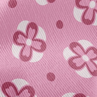 Changing Pink Flowers Standard Corduroy