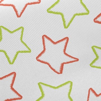 Two-Color Line Stars Twill