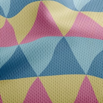 Visual Sense Multicolor Triang Athletic Mesh Flat Back